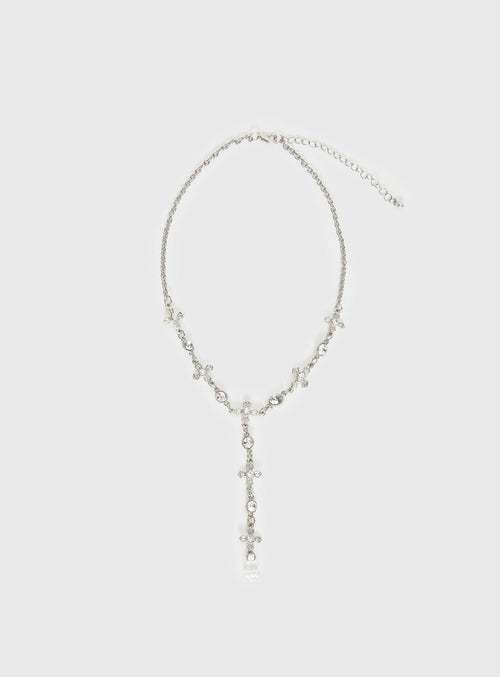 Ellasyn Y Necklace Silver
